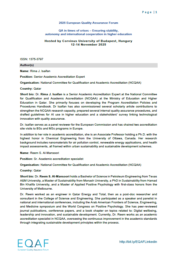 Quality Without Borders: Sustaining Joint Degrees Through Collaborative Assurance