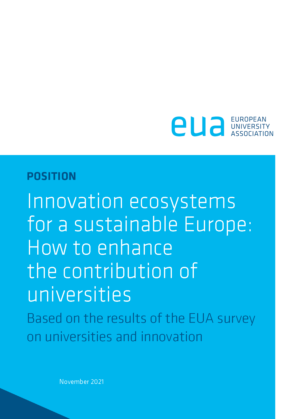 Innovation ecosystems for a sustainable Europe:  How to enhance the contribution of universities