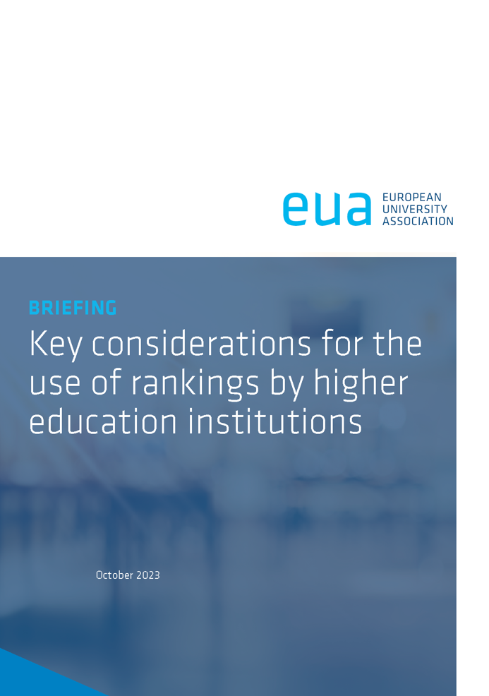 Key considerations for the use of rankings by higher education institutions