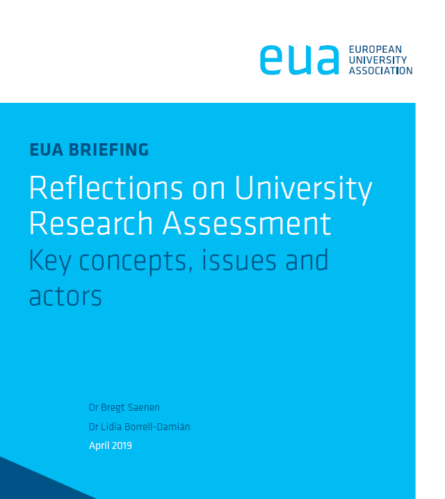 Reflections on University Research Assessment: key concepts, issues and actors