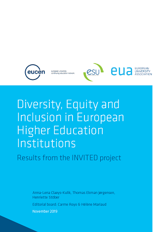 Diversity, equity and inclusion in European higher education institutions: results from the INVITED project